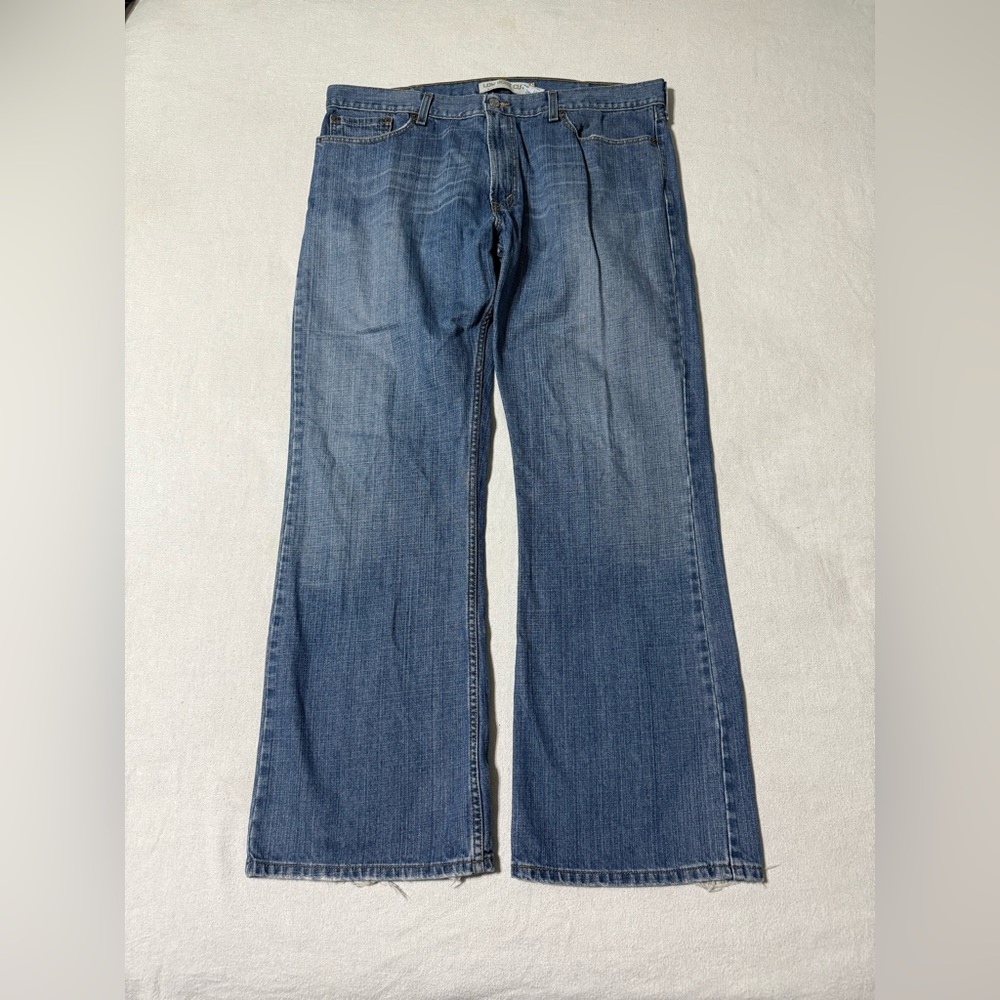 Levis 527 Jeans Mens 39x32 Blue Low Rise Bootcut Medium Wash Denim